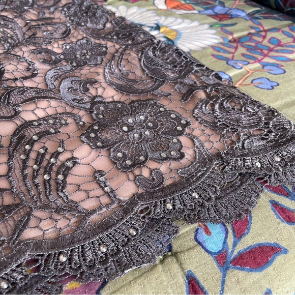 Dave & Johnny Sleeveless Mesh Lace Mini Dress Size 1/2 - Picture 11 of 14